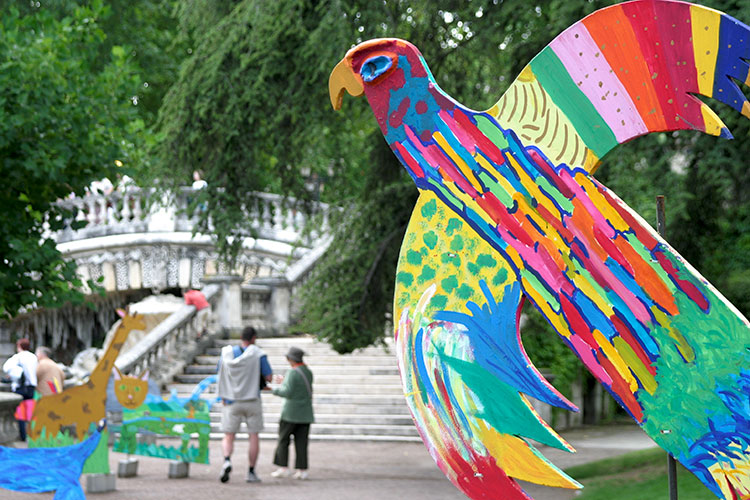 Aigle triomphant du bestiaire Henri Darcy de Dijon - © Norbert Pousseur